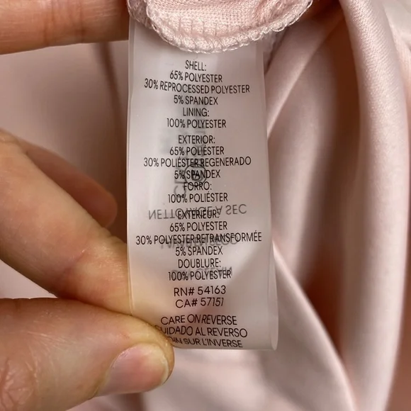 NWT Calvin Klein Women's Sleeveless Seamed Sheath With Tie Neck Pink Size 8 - Picture 15 of 16